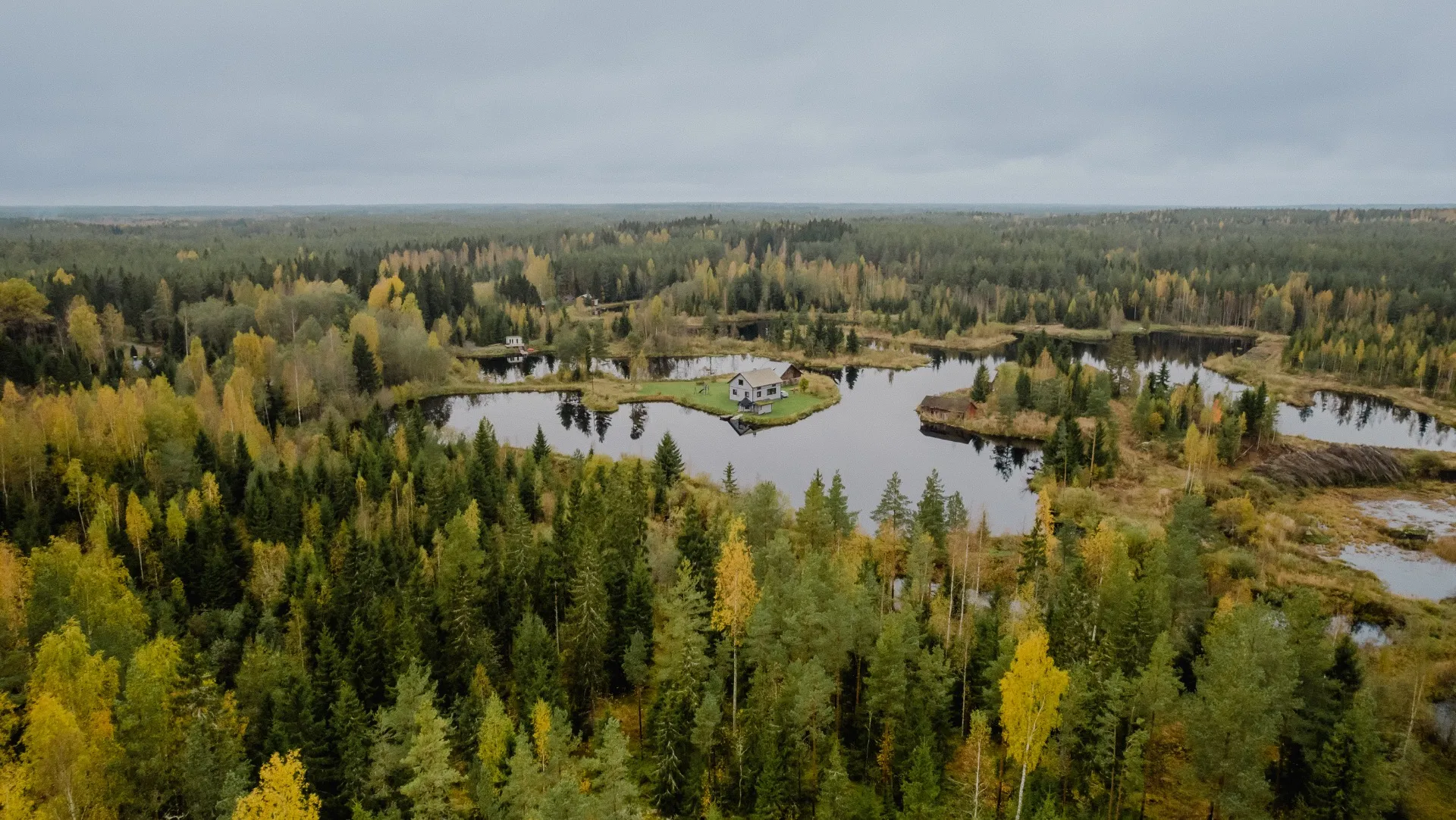 Lesy a jezera kolem Kokemäki